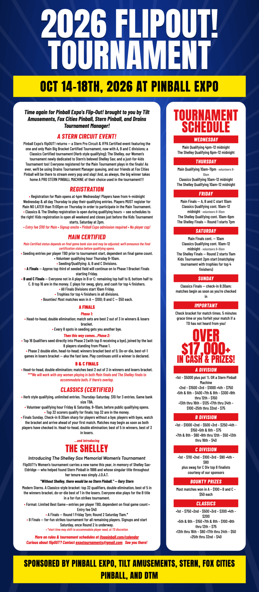 2026 Flipout informational sheet